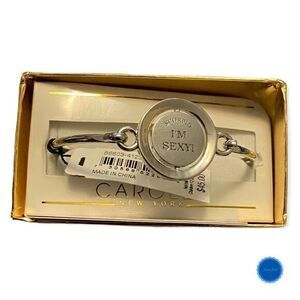 SCORPIO Silver Tone Double Sided Bangle Bracelet